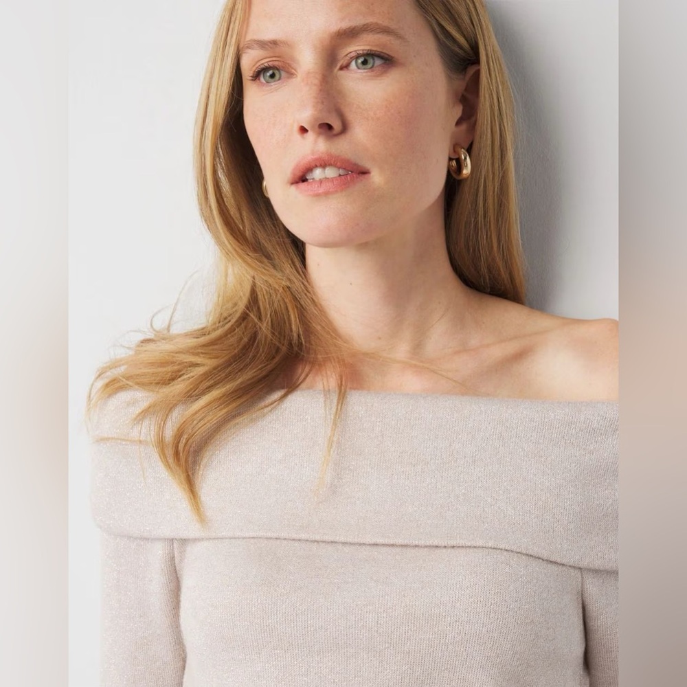 White House Black Market off-the-shoulder top (women’s XL) (NWT) - Picture 2 of 14
